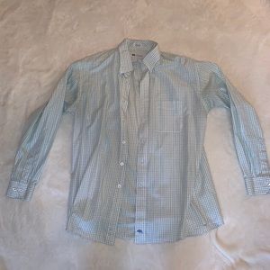 Green and blue plaid shirt